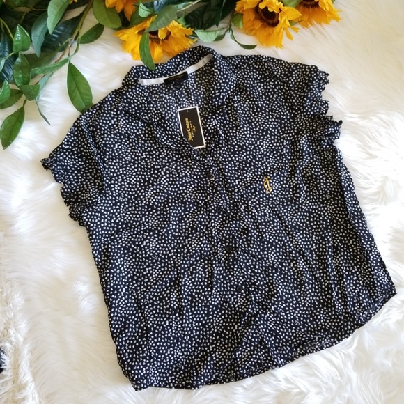 Juicy Couture black chic safari PJ (shirt only) - Picture 1 of 3